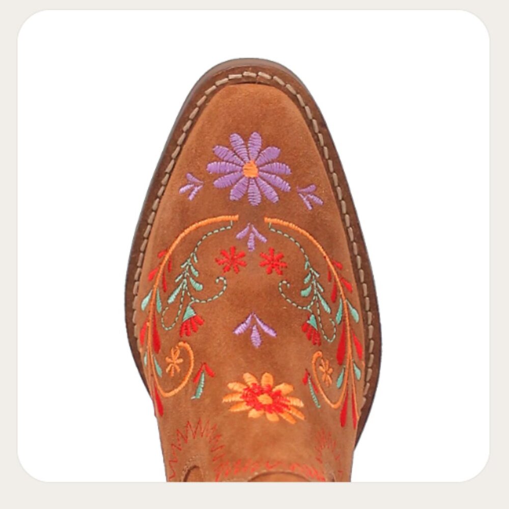 new DINGO Camel Made In Mexico Suede Sugar Bug Booties 266 7t4 - Picture 6 of 12